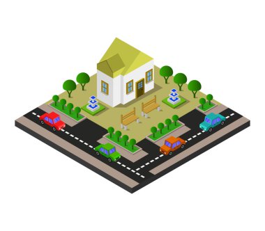 Beyaz arkaplanda ev modern simgesi    