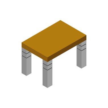 table modern icon on white background