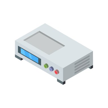 DVD Oyuncu vektör çizimi beyaz arkaplanda izole edildi