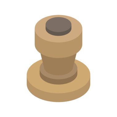 Beyaz arka planda izole edilmiş düz stil kahve değiştirici simgesi. 