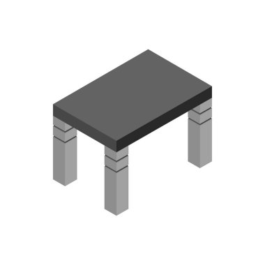 table modern icon on white background