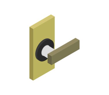 bir kapı kolu vektör illüstrasyonu