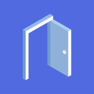 kapı simgesi vektör illüstrasyonu