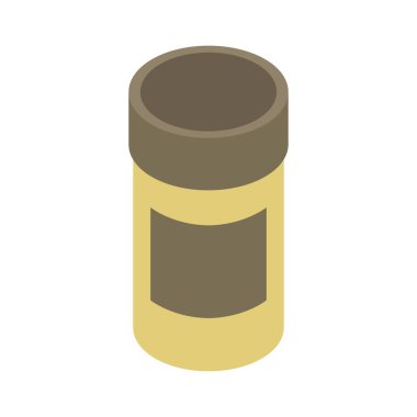 Beyaz arkaplanda izole edilmiş kozmetik şişe simgesi vektörü