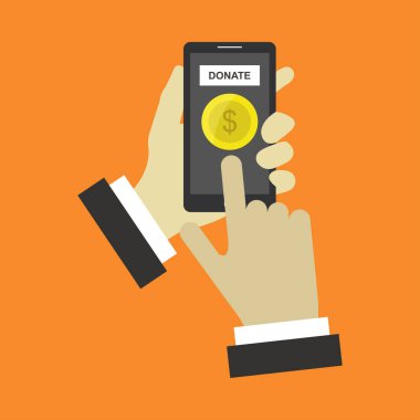 Simge vektör illüstrasyonunu bağışla