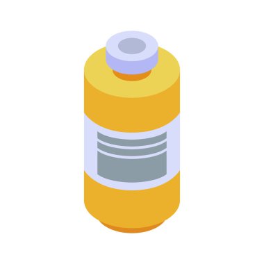 Tıbbi şişe ikonu. vektör illüstrasyonu 