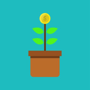 Basit para vektörü düz resim