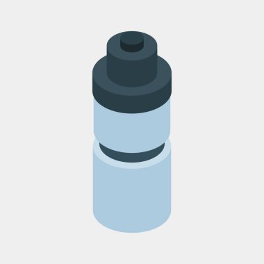 Bir şişenin vektör düz simgesi tasarımı