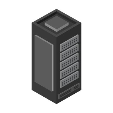 sunucu veritabanı ikon vektör illüstrasyonu