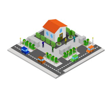 Beyaz arkaplanda ev modern simgesi    