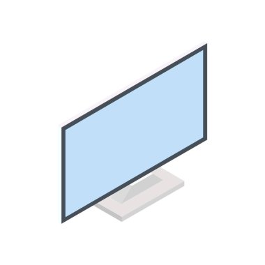 masaüstü bilgisayar izole edilmiş ikon web illüstrasyon tasarımı