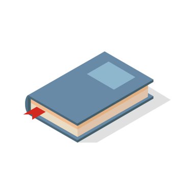 İzole kitap tasarım vektör illüstrasyon 