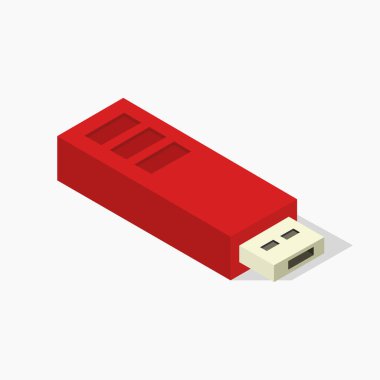 Beyaz arkaplanda modern usb simgesi     