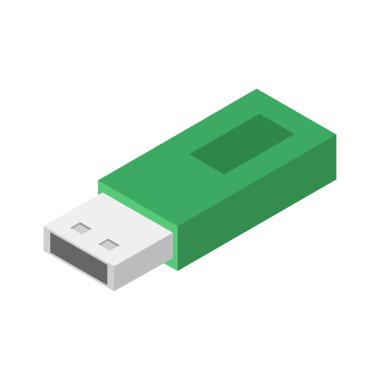 Beyaz arkaplanda modern usb simgesi     