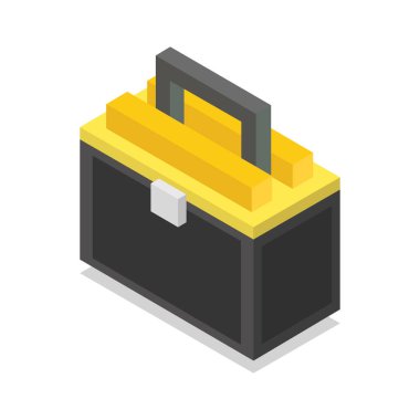 beyaz arkaplanda izole edilmiş araç kutusu simgesi 