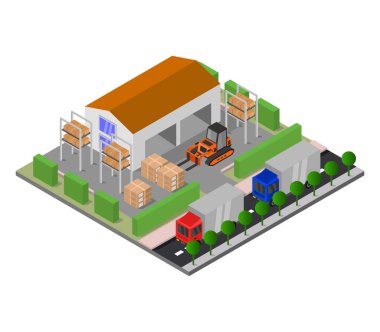 depolama simgesi, izometrik biçimi