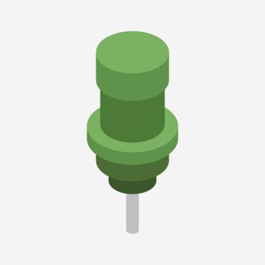 Pin simgesinin vektör illüstrasyonu