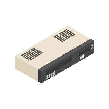 video kaydedici vektör illüstrasyonu, simge ögesi arkaplanı