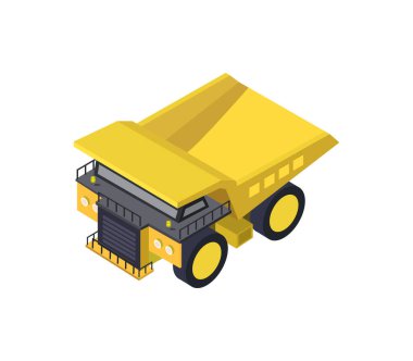 Beyaz arkaplanda kamyon araç simgesi