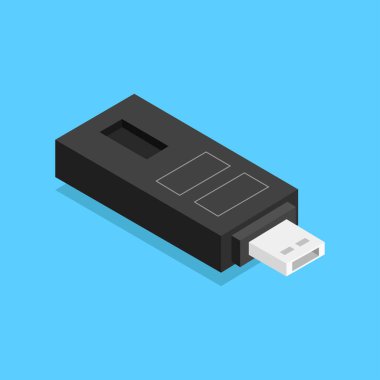 mavi arkaplanda modern usb simgesi     