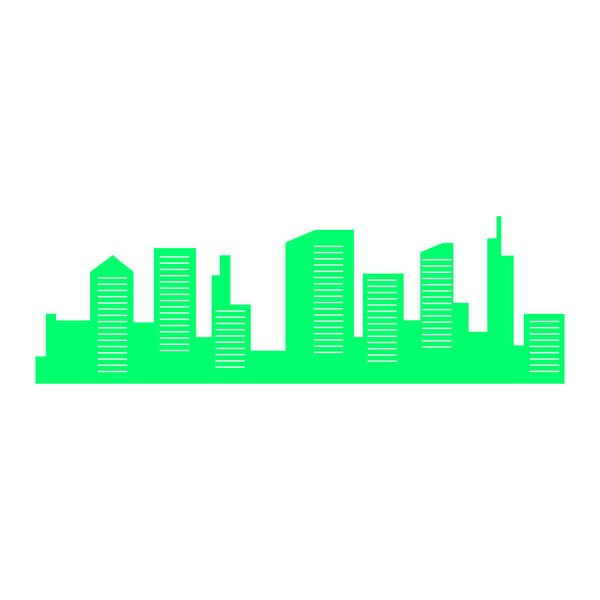 city silhouette vector illustration on white background, city buildings