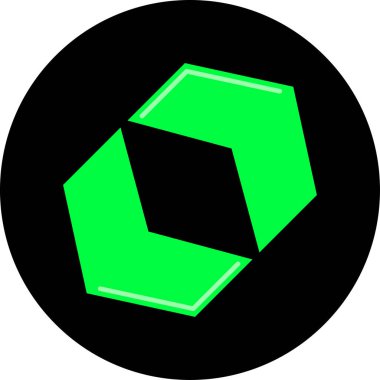 Düz stil vektör illüstrasyonunda yön ok simgesi