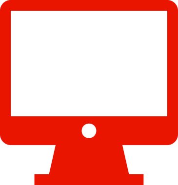 masaüstü bilgisayar izole edilmiş ikon web illüstrasyon tasarımı