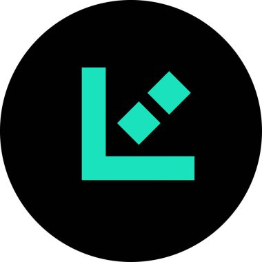 Düz stil vektör illüstrasyonunda yön ok simgesi