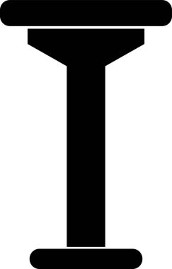 bar tabure simgesi, vektör illüstrasyonu