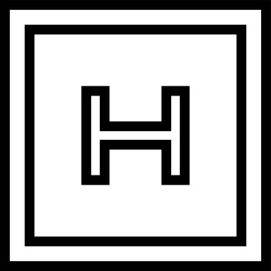 Beyaz arkaplanda helikopter pisti çizimi