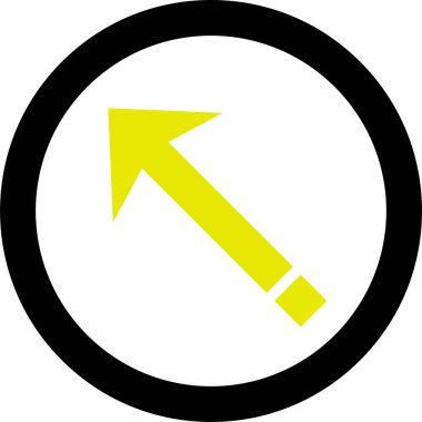 Beyaz arkaplanda ok yönü simgesi, vektör illüstrasyonu    