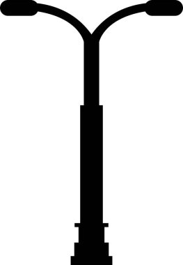 Sokak lambası simgesi, vektör illüstrasyonu