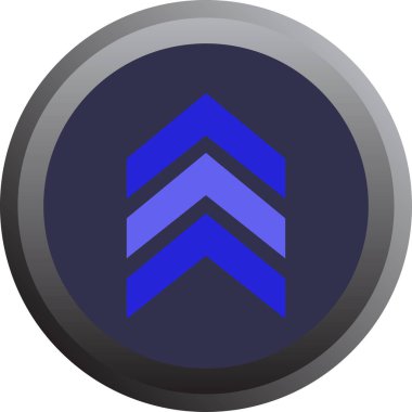 Düz stil vektör illüstrasyonunda yön ok simgesi