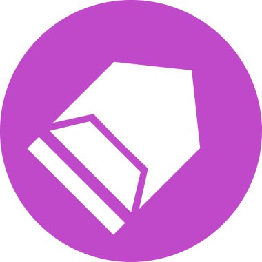 Düz stil vektör illüstrasyonunda yön ok simgesi