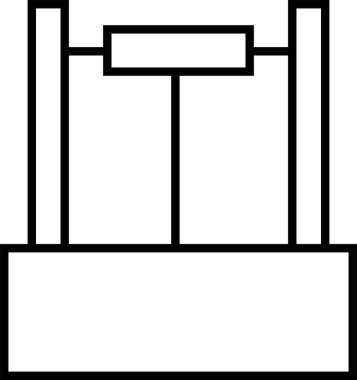 Su kuyusu simgesi izole edilmiş işaret sembolü ve uygulama için düz biçim