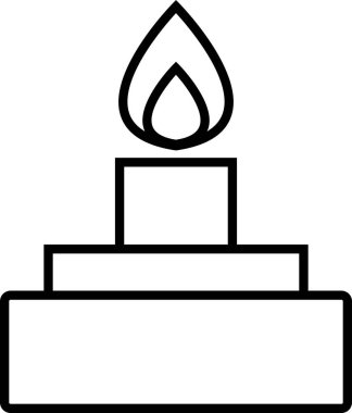 mum simgesi, vektör illüstrasyon tasarımı