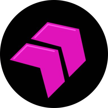 Düz stil vektör illüstrasyonunda yön ok simgesi