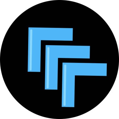 Düz stil vektör illüstrasyonunda yön ok simgesi