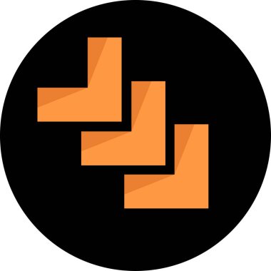 Düz stil vektör illüstrasyonunda yön ok simgesi