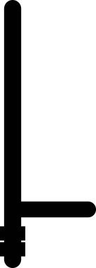 Polis Çubuğu Vektör Simgesi Tasarımı