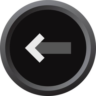 Düz stil vektör illüstrasyonunda yön ok simgesi