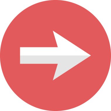 Ok. Web simgesi basit tasarım vektör çizimi