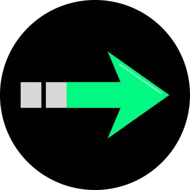 Ok. Web simgesi basit tasarım vektör çizimi