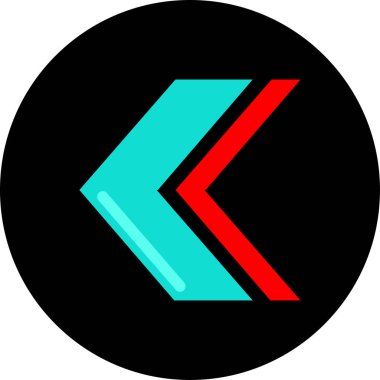 Ok. Web simgesi basit tasarım vektör çizimi