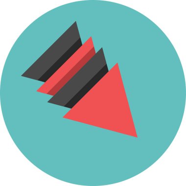 Ok. Web simgesi basit tasarım vektör çizimi