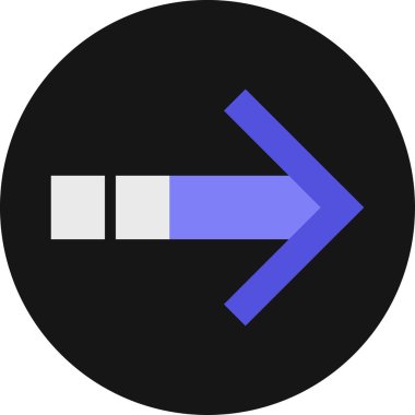 Ok. Web simgesi basit tasarım vektör çizimi