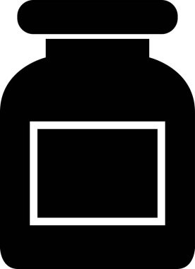 Kavanoz ikonu vektör illüstrasyonu