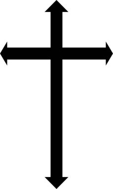 çapraz simge vektör illüstrasyonu