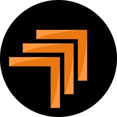 Ok. Web simgesi basit tasarım vektör çizimi