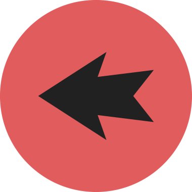 düz biçim vektör illüstrasyonunda siyah ok simgesi